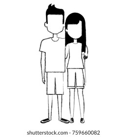 lovers couple avatars characters