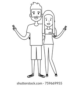 lovers couple avatars characters