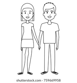 lovers couple avatars characters