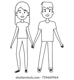 lovers couple avatars characters