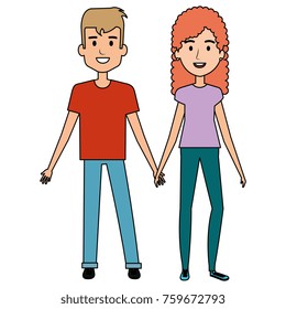 lovers couple avatars characters
