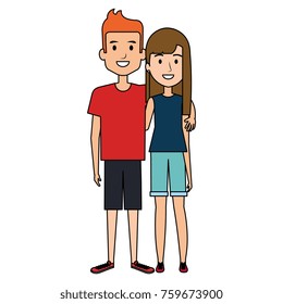 lovers couple avatars characters