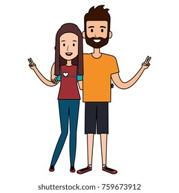 lovers couple avatars characters
