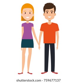 lovers couple avatars characters