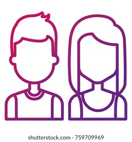 lovers couple avatars characters