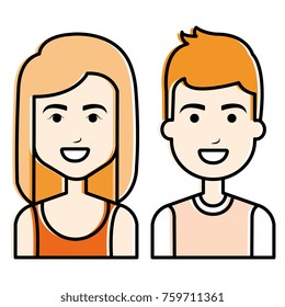 lovers couple avatars characters