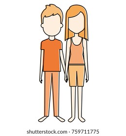 lovers couple avatars characters