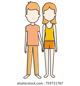 lovers couple avatars characters