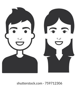 lovers couple avatars characters