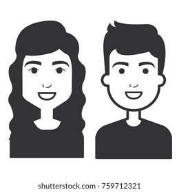 lovers couple avatars characters