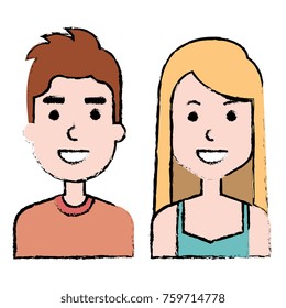 lovers couple avatars characters