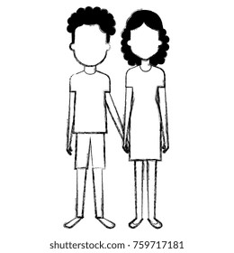 lovers couple avatars characters