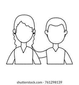 lovers couple avatars characters