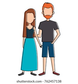 lovers couple avatars characters