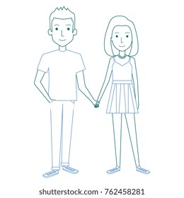lovers couple avatars characters