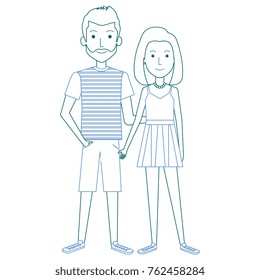 lovers couple avatars characters