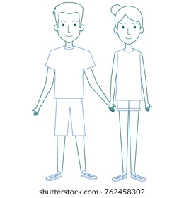 lovers couple avatars characters