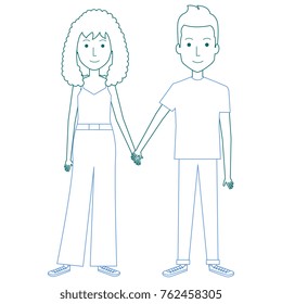lovers couple avatars characters