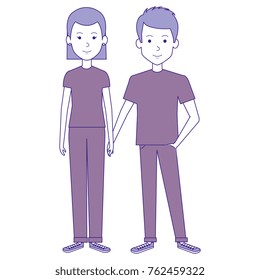 lovers couple avatars characters