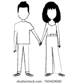 lovers couple avatars characters