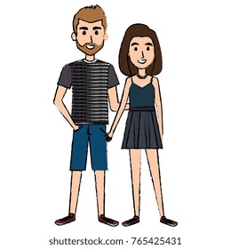 lovers couple avatars characters