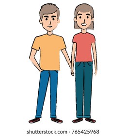 lovers couple avatars characters