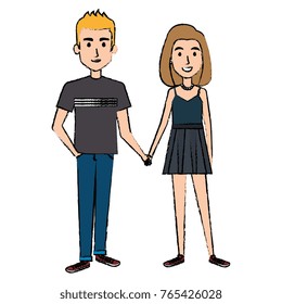 lovers couple avatars characters