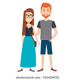 lovers couple avatars characters