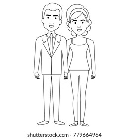 lovers couple avatars characters