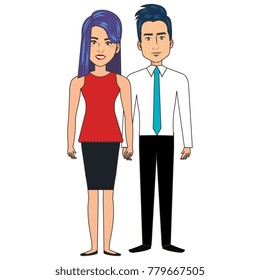 lovers couple avatars characters