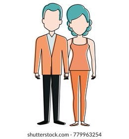 lovers couple avatars characters