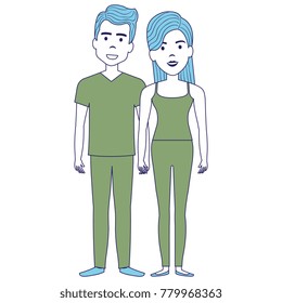 lovers couple avatars characters