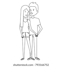 lovers couple avatars characters
