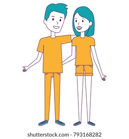 lovers couple avatars characters