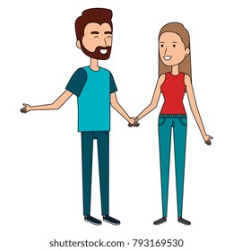 lovers couple avatars characters