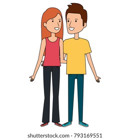 lovers couple avatars characters