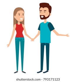 lovers couple avatars characters