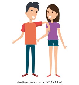 lovers couple avatars characters