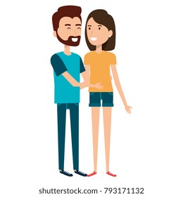 lovers couple avatars characters