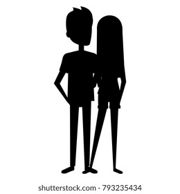 lovers couple avatars characters