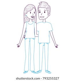 lovers couple avatars characters