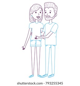 lovers couple avatars characters