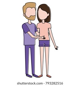lovers couple avatars characters