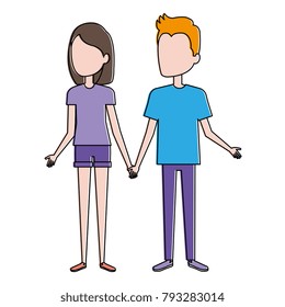 lovers couple avatars characters