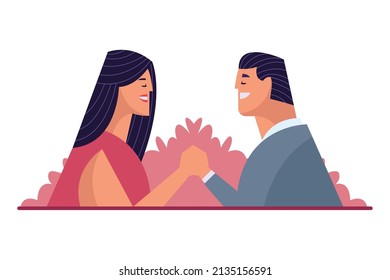 lovers couple relationship characters poster