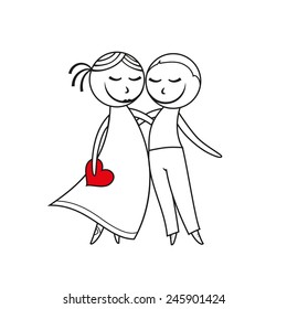 lovers great for greeting card