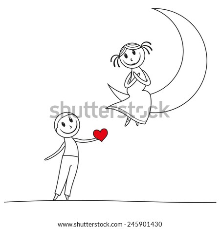 lovers great for greeting card
