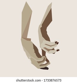 
lovers holding hands drawing vector