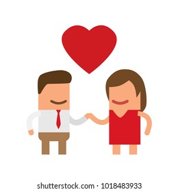 Lovers icon, vector illustration design. Love collection.