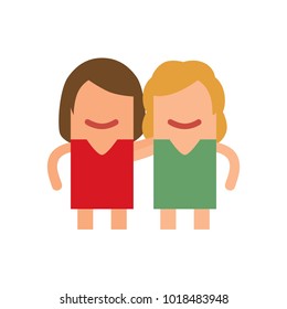 Lovers icon, vector illustration design. Love collection.